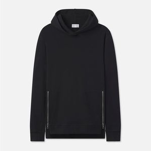 John Elliott Hooded Villain Sweatshirt (Black, Size 4)